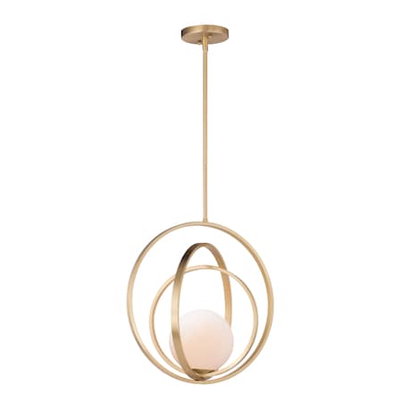 Maxim Lighting Coronet 1-Light 17.5" Wide Satin Brass Pendant Light 26054SWSBR
